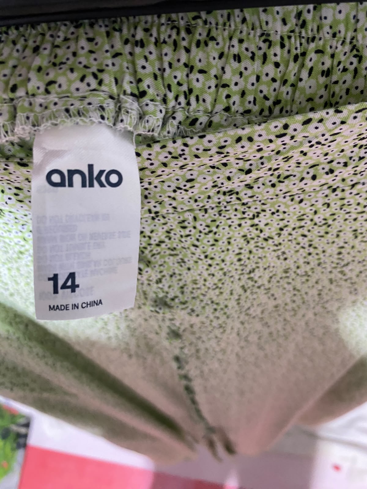 ANKO |XL| WAIST 32| B33| MINT GREEN FLORAL BUTTON-DOWN MAXI SKIRT