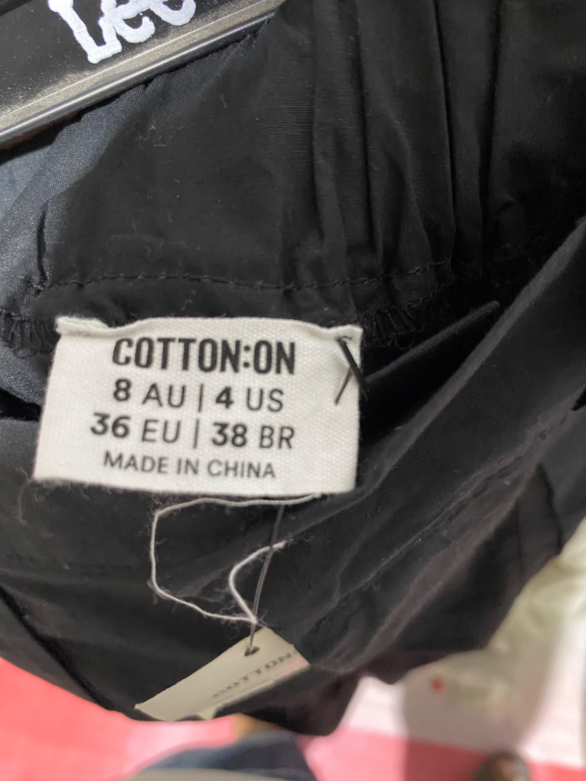 COTTON ON |L| WAIST 29| B33| SOLID BLACK WIDE LEG CARGO PANTS