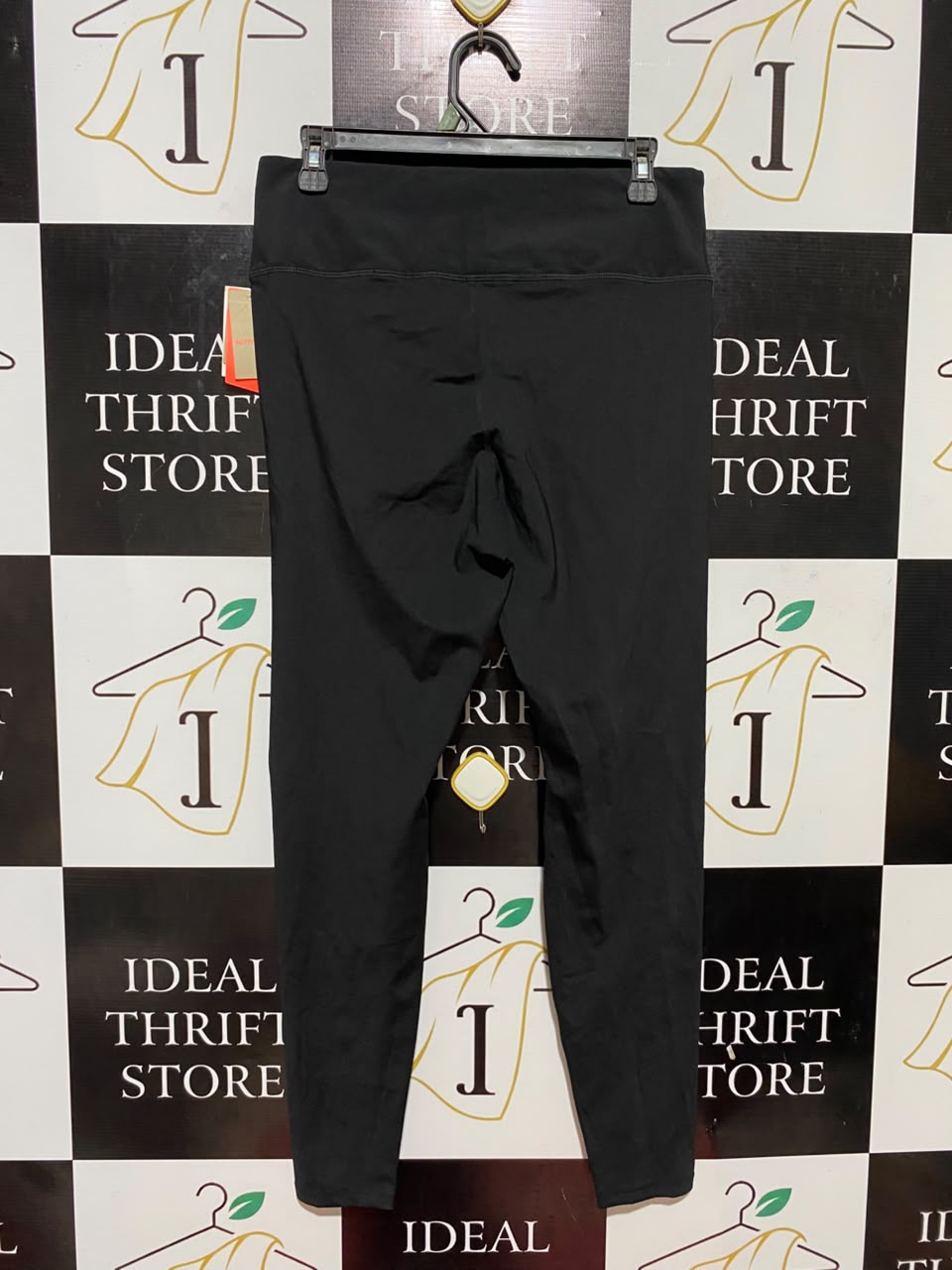 H&M |L| WAIST 30| B33| SOLID BLACK HIGH-WAISTED ACTIVEWEAR LEGGINGS