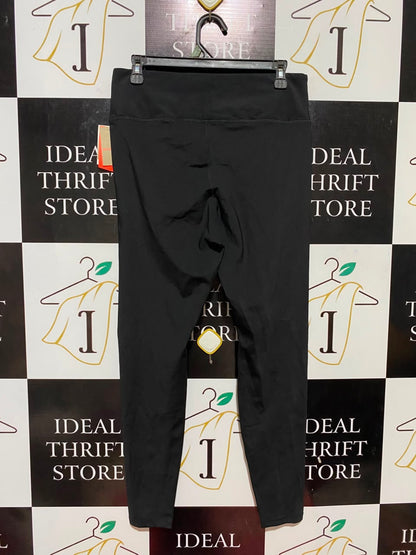 H&M |L| WAIST 30| B33| SOLID BLACK HIGH-WAISTED ACTIVEWEAR LEGGINGS