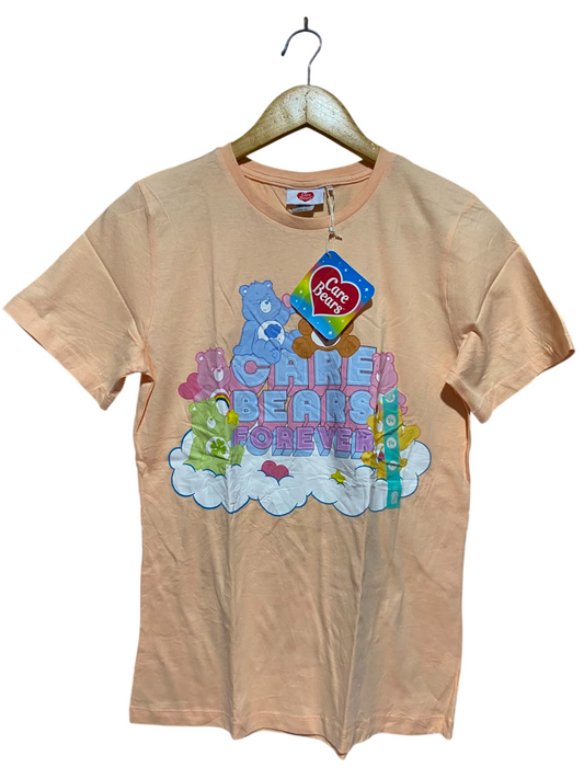 CARE BEARS |M| BUST 17| B34| CARE BEARS FOREVER" GIRLS GRAPHIC PRINT T-SHIRT – PASTEL PEACH