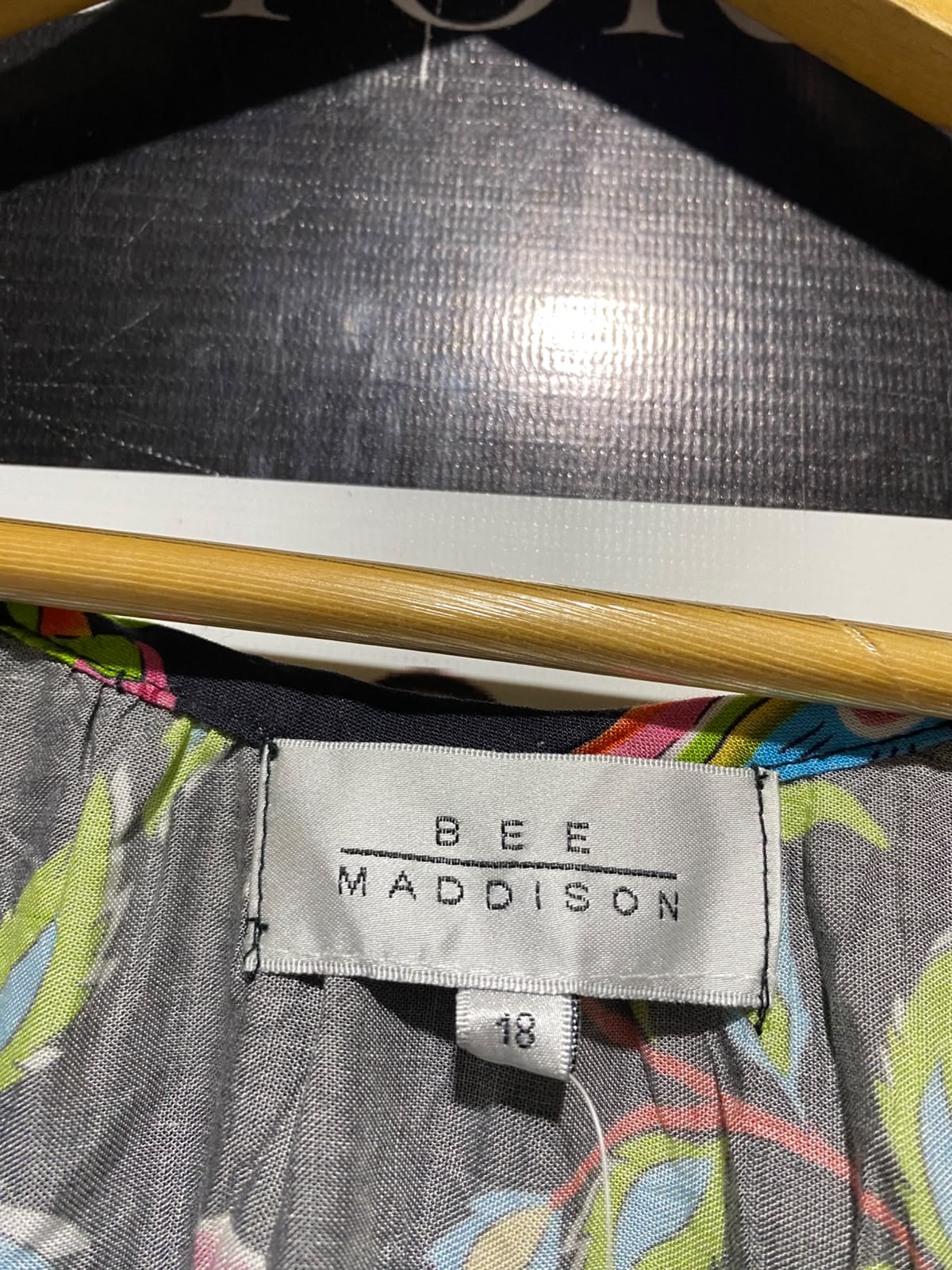 BEE MADDISON |XL| BUST 25| B34| LADIES BLACK MULTICOLOR FLORAL BOHO MAXI DRESS