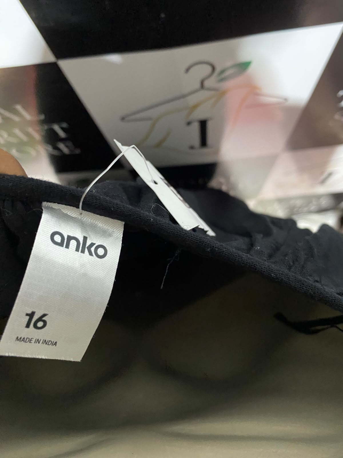 ANKO |XL| BUST 25| B34|  WOMEN'S OVERSIZED BLACK LINEN BLEND HENLEY TUNIC DRESS