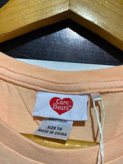 CARE BEARS |M| BUST 17| B34| CARE BEARS FOREVER" GIRLS GRAPHIC PRINT T-SHIRT – PASTEL PEACH