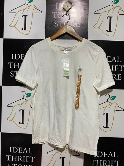 ANKO |L| BUST 20| B33| WOMEN'S AUSTRALIAN GROWN COTTON CREW NECK T-SHIRT – CRISP WHITE