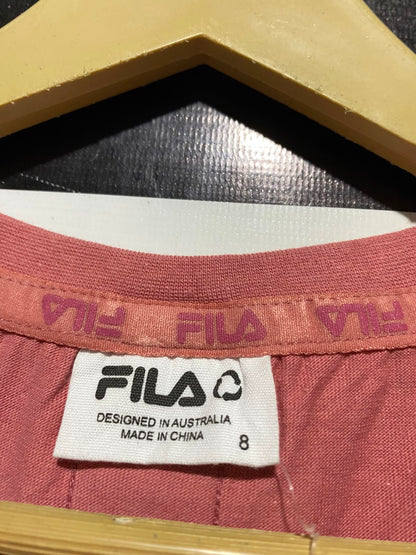FILA |S| BUST 20| A10|  WOMEN'S INTERNATIONAL SPORT 1911 CROPPED ATHLETIC T-SHIRT – DUSTY ROSE PINK