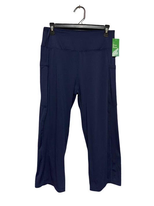 WILLIT |L| WAIST 29| B34| HIGH-WAISTED NAVY BLUE ATHLETIC LEGGINGS WITH SIDE POCKETS