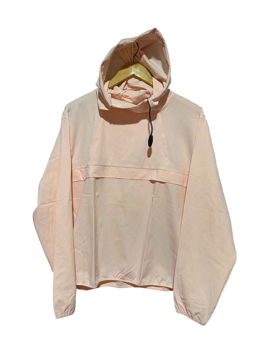 NIKE |L| BUST 21| B34| WOMEN'S LIGHT PINK HOODED ANORAK WINDBREAKER JACKET