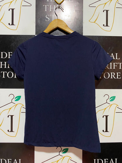 ADIDAS |L| BUST 16| B34| AEROREADY WOMEN'S NAVY BLUE RUNNING SHIRT