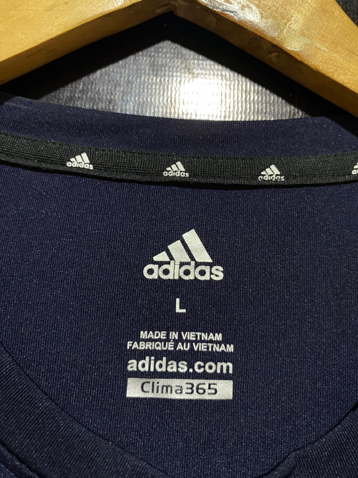 ADIDAS |L| BUST 16| B34| AEROREADY WOMEN'S NAVY BLUE RUNNING SHIRT