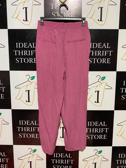 ROCKMANS |M| WAIST 27| B34| DUSTY PINK DRAWSTRING WAIST CASUAL LOUNGE PANTS WITH GOLD BUTTONS