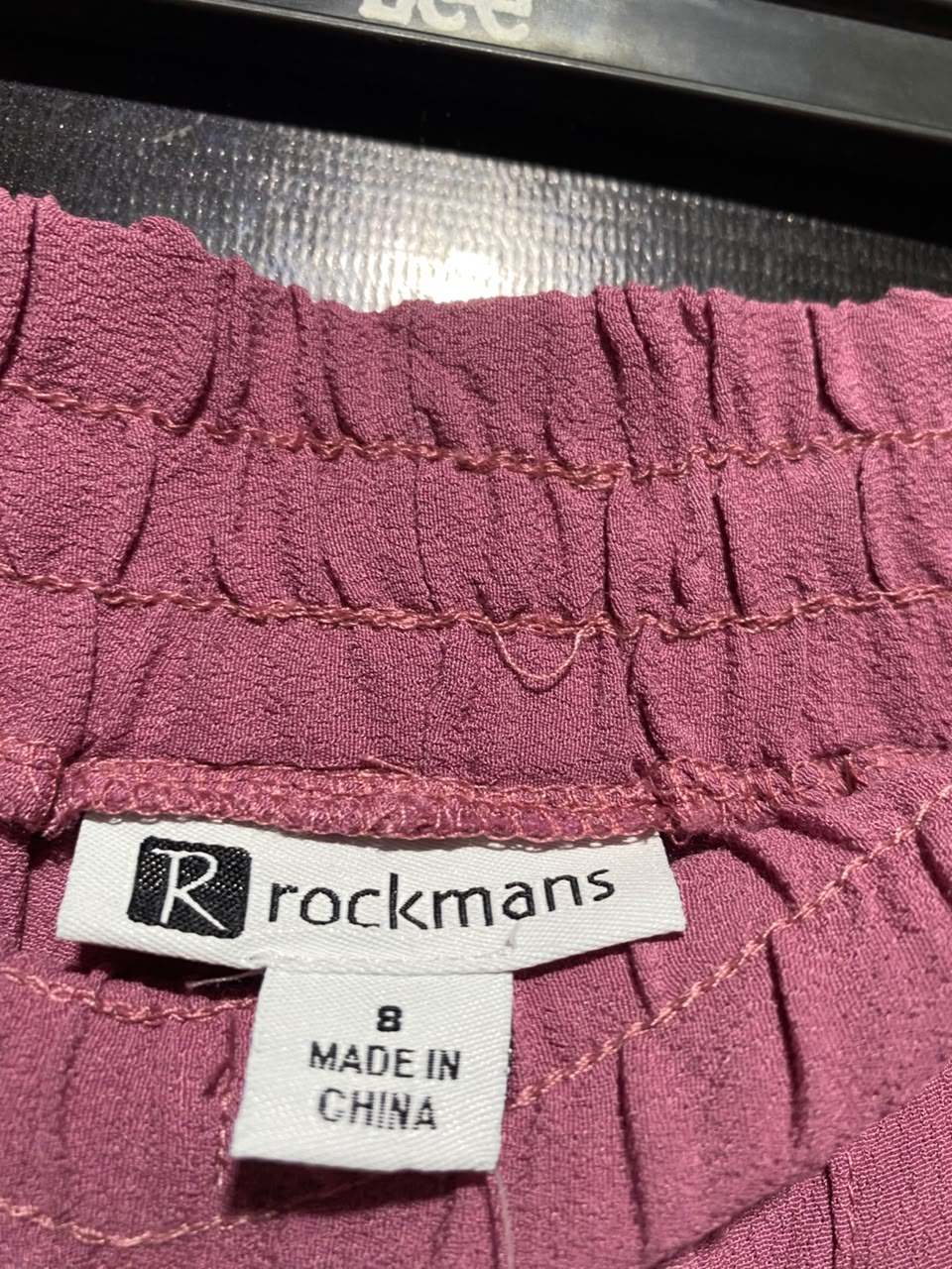 ROCKMANS |M| WAIST 27| B34| DUSTY PINK DRAWSTRING WAIST CASUAL LOUNGE PANTS WITH GOLD BUTTONS