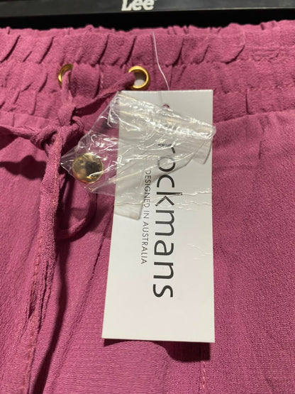 ROCKMANS |M| WAIST 27| B34| DUSTY PINK DRAWSTRING WAIST CASUAL LOUNGE PANTS WITH GOLD BUTTONS