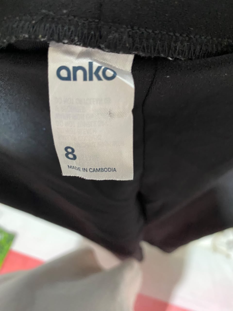 ANKO |S| WAIST 26| A10| CLASSIC BLACK HIGH-WAISTED SLIM FIT FLARED TROUSERS WITH SMOOTH ELASTIC BAND