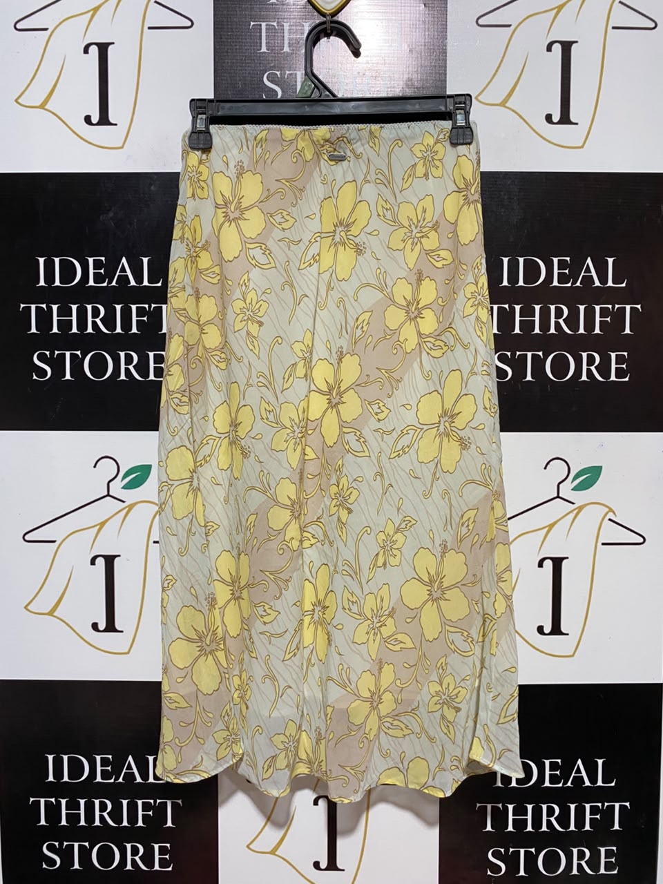 GHANDA |XS| WAIST 24| B34| WOMEN'S FLORAL PRINT MIDI SKIRT