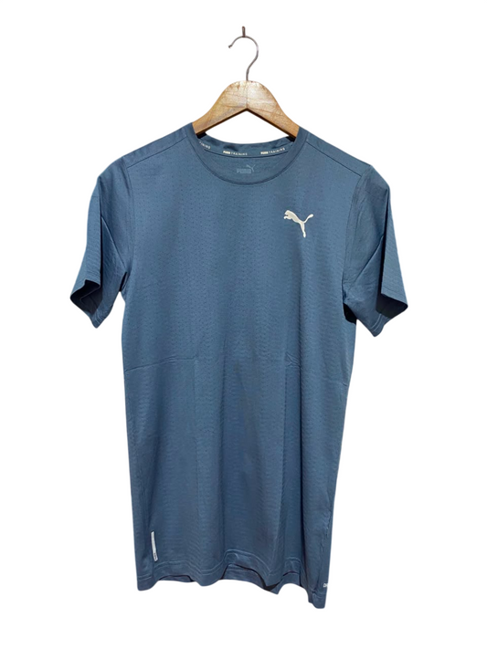 PUMA |S| BUST 17| B35| TRAINING MEN'S ATHLETIC SHORT SLEEVE BLUE ACTIVEWEAR T-SHIRT