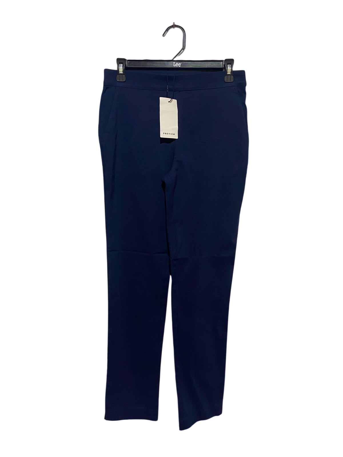 PREVIEW |M| WAIST 28| B35| PREVIEW ANKLE-LENGTH NAVY SLIM TROUSERS / CHIC HIGH-STREET STRETCH PANTS