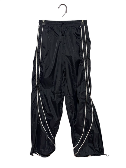 SHEIN |M| WAIST 26| B35| URBAN BLACK NYLON WINDBREAKER TRACK PANTS