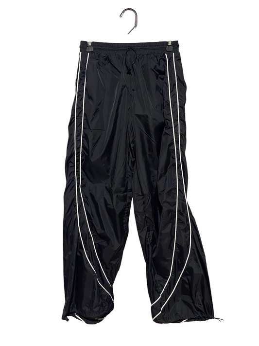 SHEIN |M| WAIST 26| B35| URBAN BLACK NYLON WINDBREAKER TRACK PANTS