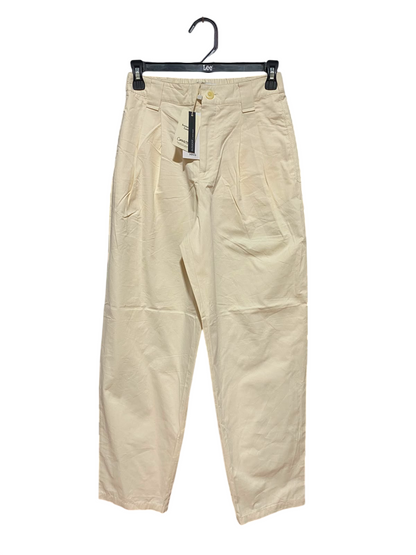 MNG |S| WAIST 25| B35| CASUAL SLOUCHY CHINO PANTS / PREMIUM COTTON TWILL TROUSERS