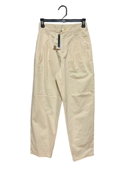 MNG |S| WAIST 25| B35| CASUAL SLOUCHY CHINO PANTS / PREMIUM COTTON TWILL TROUSERS