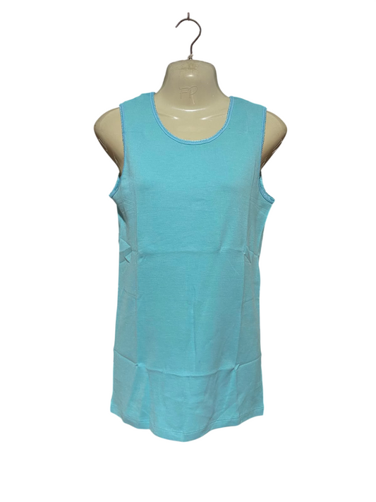 DAMART |S| BUST 16| B35| PREMIUM SUMMER SKY BLUE TANK TOP / CASUAL HIGH-STREET SLEEVELESS VEST