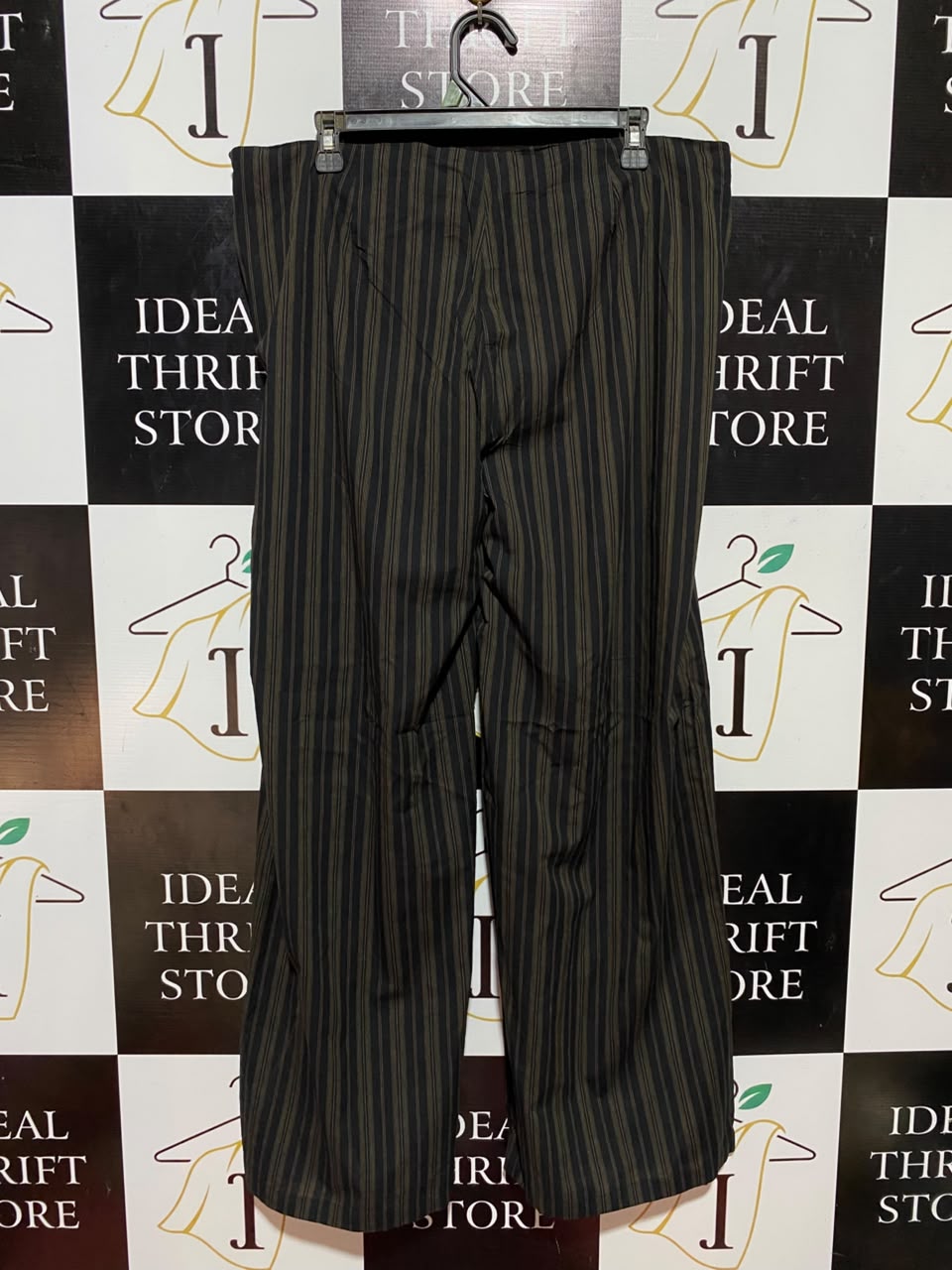 PRINCESS POLLY |XL| WAIST 36| B35| VERTICAL STRIPED WIDE-LEG PANTS / CASUAL HIGH-STREET TROUSERS
