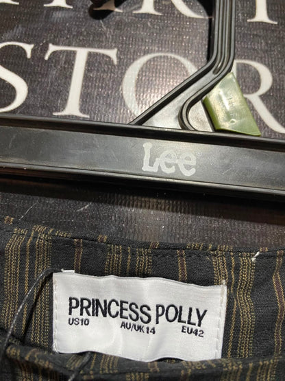 PRINCESS POLLY |XL| WAIST 36| B35| VERTICAL STRIPED WIDE-LEG PANTS / CASUAL HIGH-STREET TROUSERS