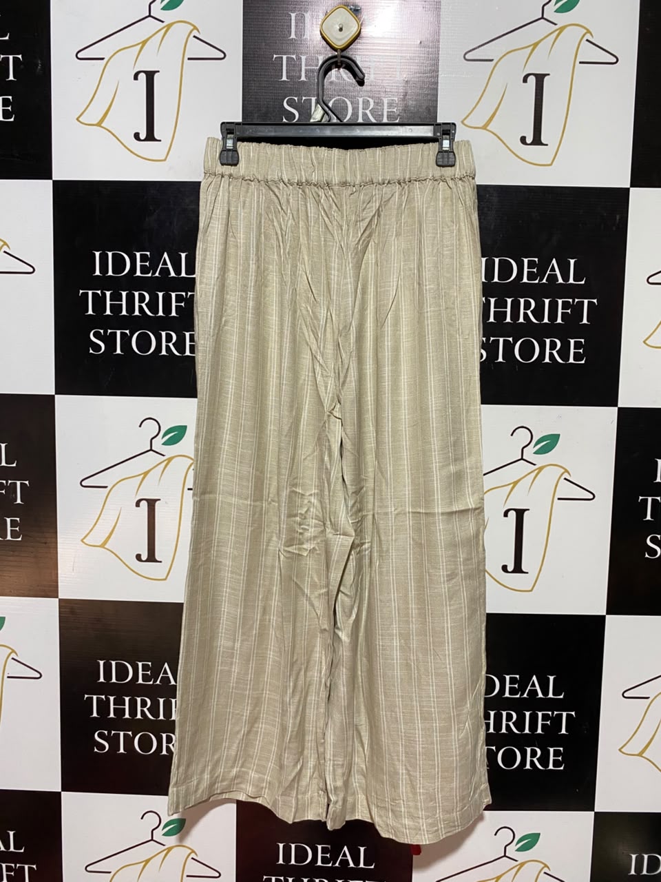 ANKO |S| WAIST 26| B35| PREMIUM SUMMER PLAID WIDE-LEG TROUSERS / CASUAL HIGH-STREET FLARED PANTS