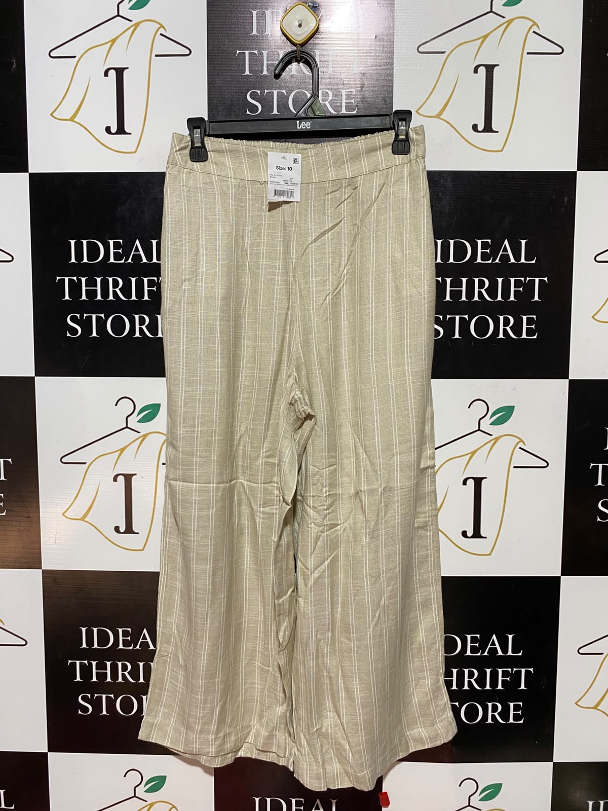 ANKO |S| WAIST 26| B35| PREMIUM SUMMER PLAID WIDE-LEG TROUSERS / CASUAL HIGH-STREET FLARED PANTS