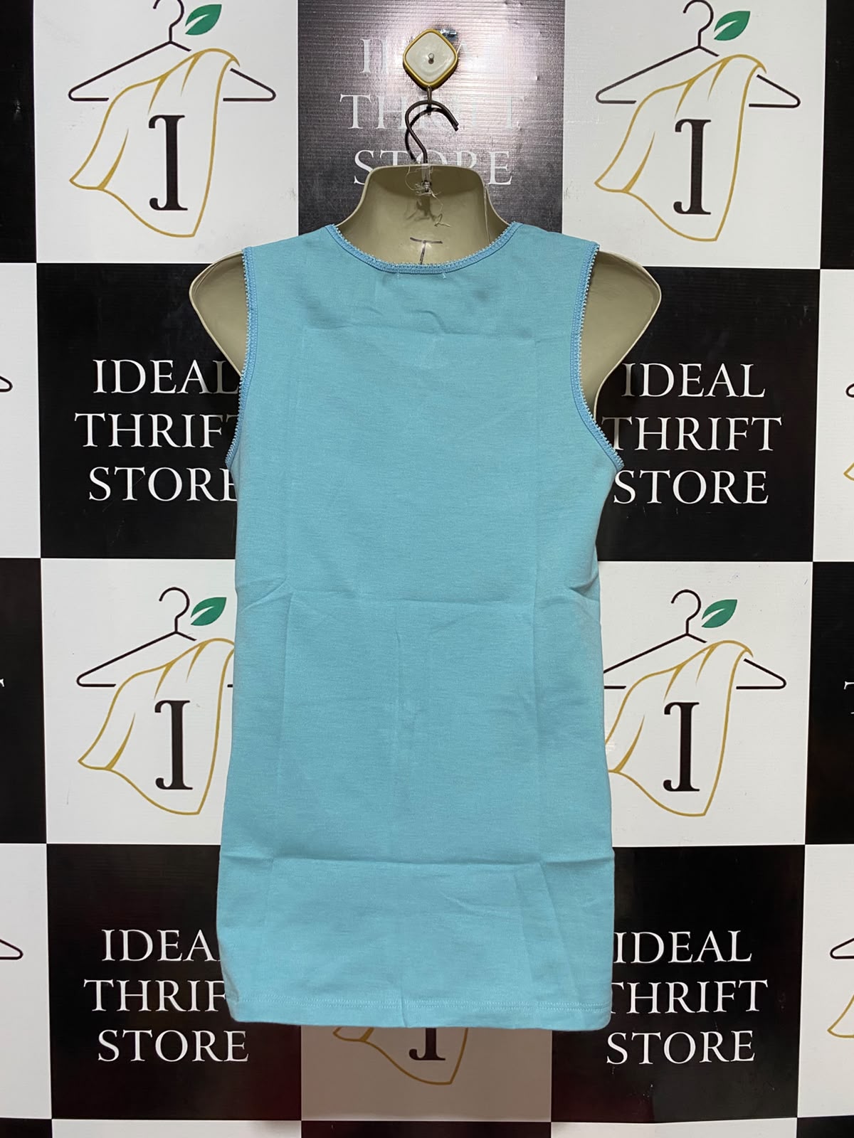 DAMART |S| BUST 16| B35| PREMIUM SUMMER SKY BLUE TANK TOP / CASUAL HIGH-STREET SLEEVELESS VEST