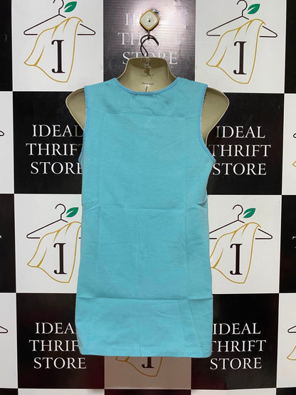 DAMART |S| BUST 16| B35| PREMIUM SUMMER SKY BLUE TANK TOP / CASUAL HIGH-STREET SLEEVELESS VEST