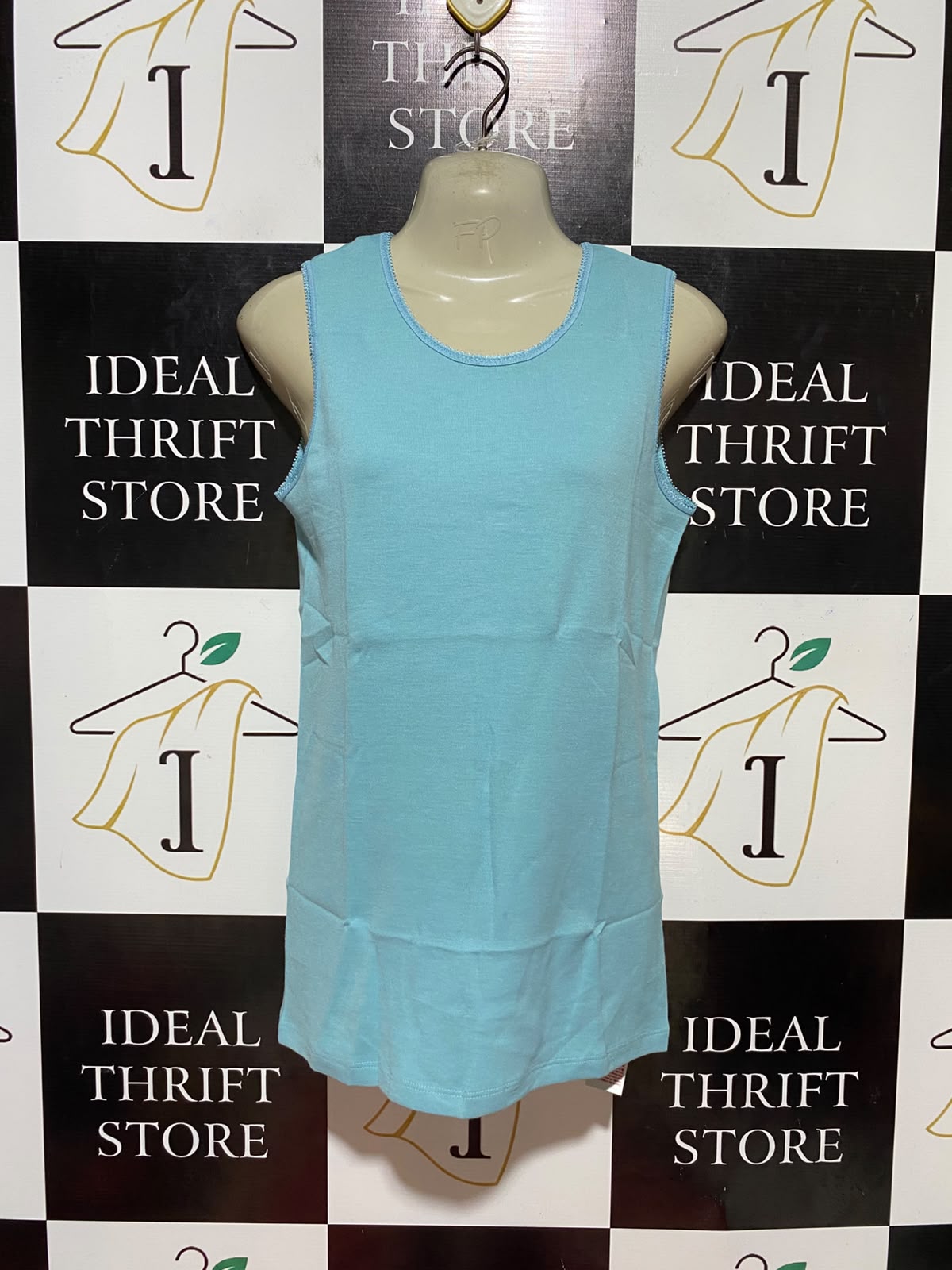 DAMART |S| BUST 16| B35| PREMIUM SUMMER SKY BLUE TANK TOP / CASUAL HIGH-STREET SLEEVELESS VEST