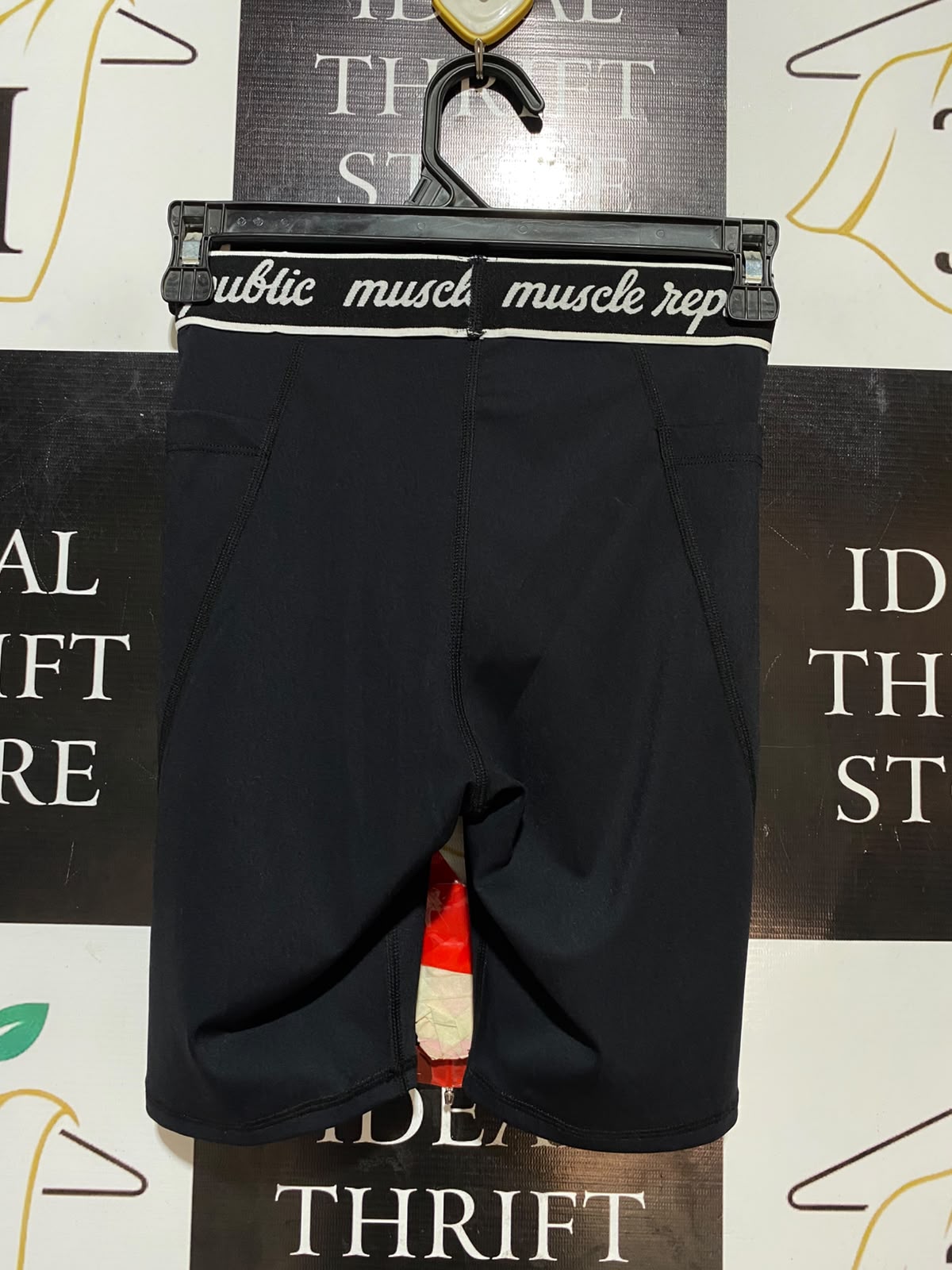 MUSCLE REPUBLIC |XS| WAIST 22| B35| HIGH-RISE BIKER SHORTS / PREMIUM HIGH-STRETCH ATHLETIC SHORTS