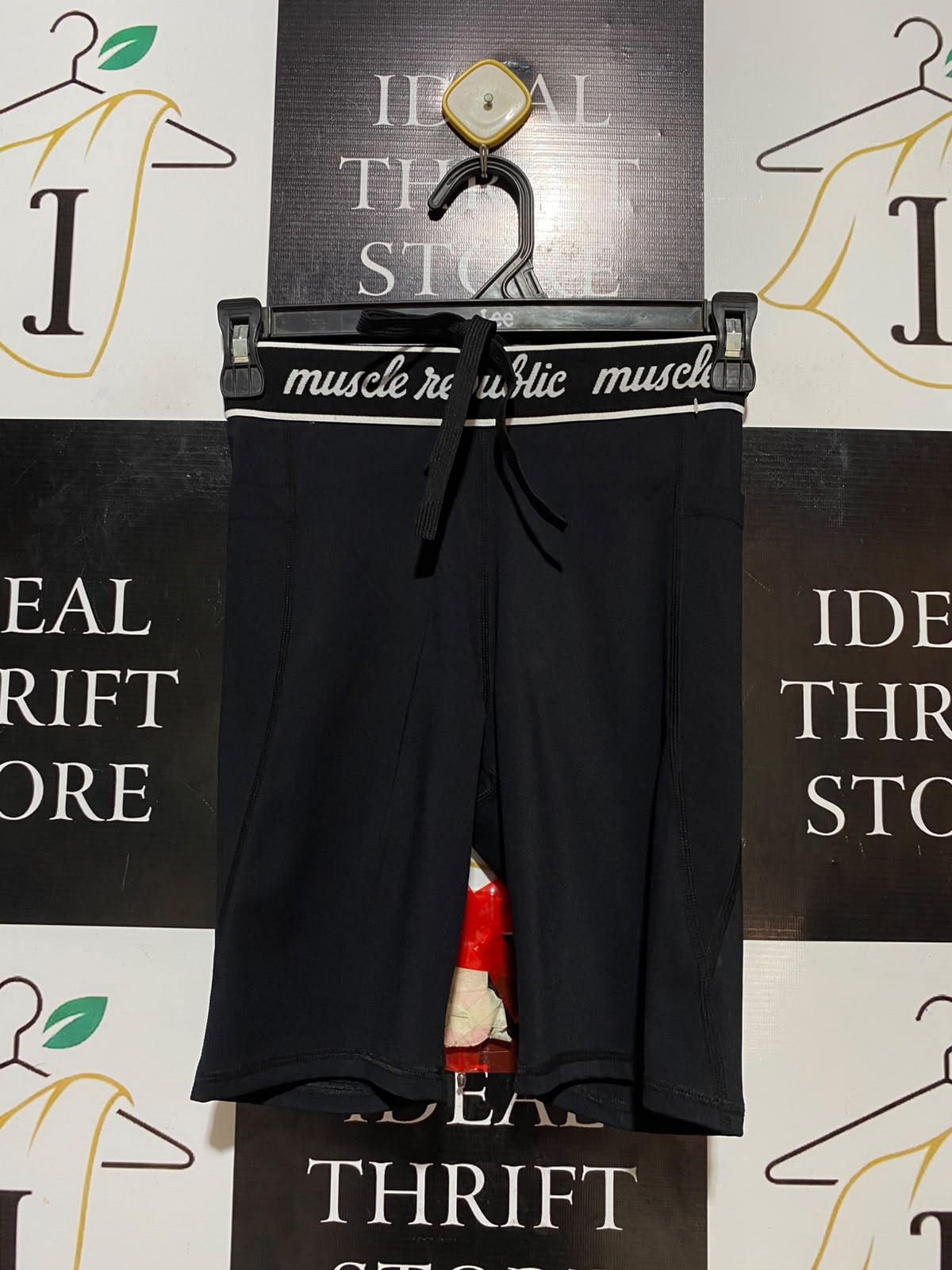 MUSCLE REPUBLIC |XS| WAIST 22| B35| HIGH-RISE BIKER SHORTS / PREMIUM HIGH-STRETCH ATHLETIC SHORTS