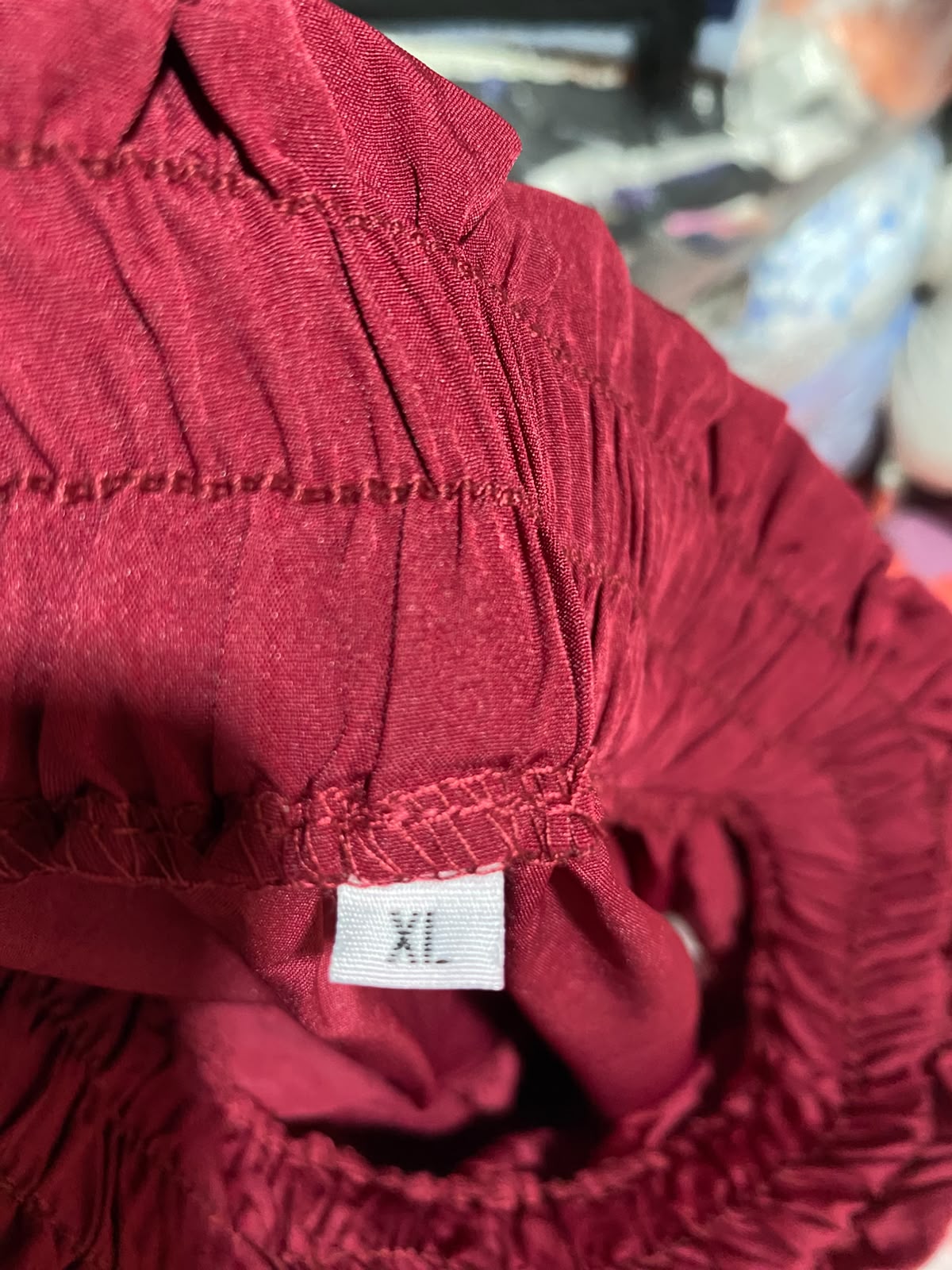 |XL| WAIST 32| B35| CHIC BERRY RED TIERED MAXI SKIRT / CASUAL BOHO HIGH-STREET MIDI SKIRT