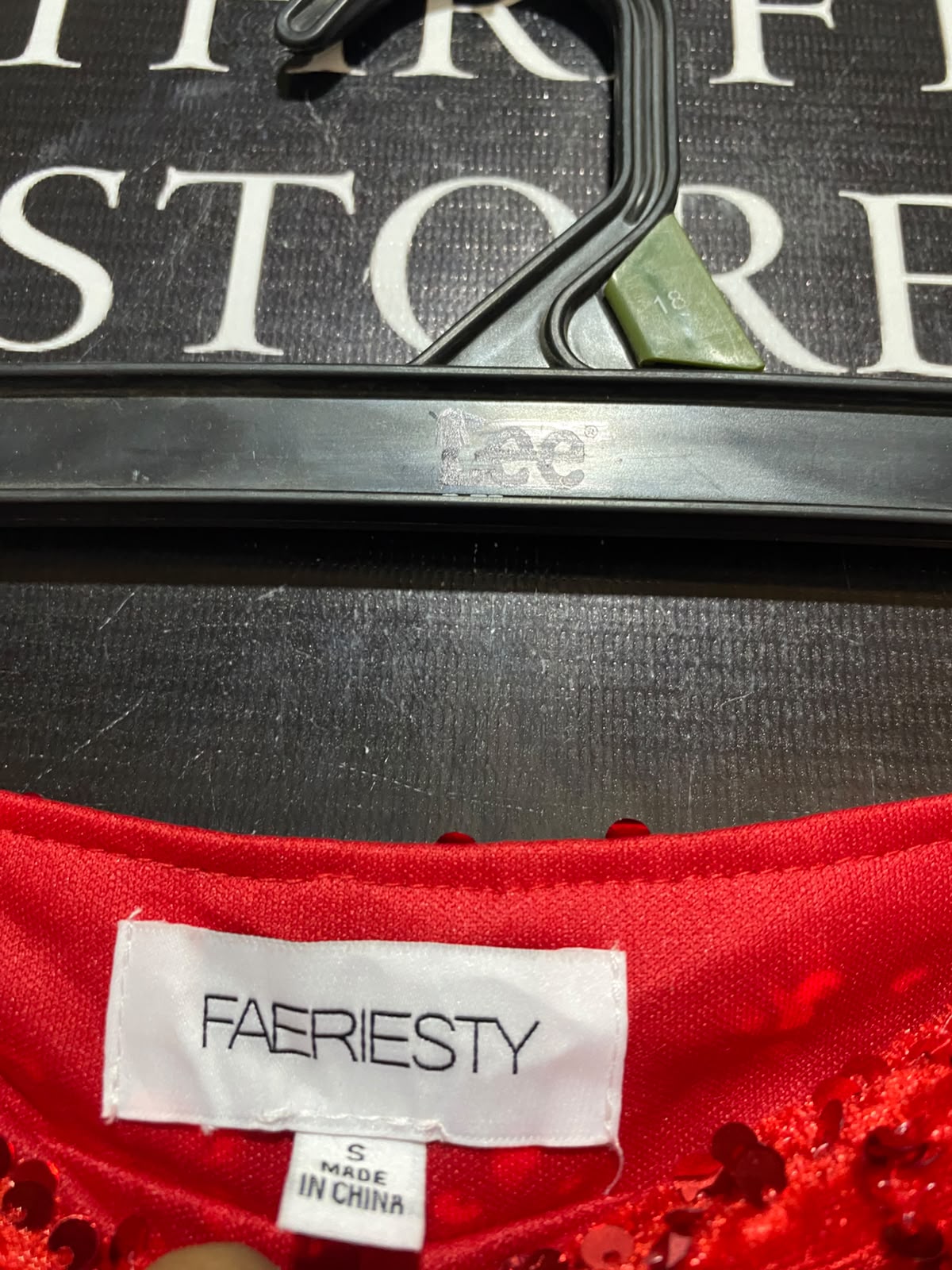 FAERIESTY |S| WAIST 26| B37| GLAMOROUS RED SEQUIN WIDE-LEG PANTS / PREMIUM HIGH-STREET STATEMENT PARTY TROUSERS