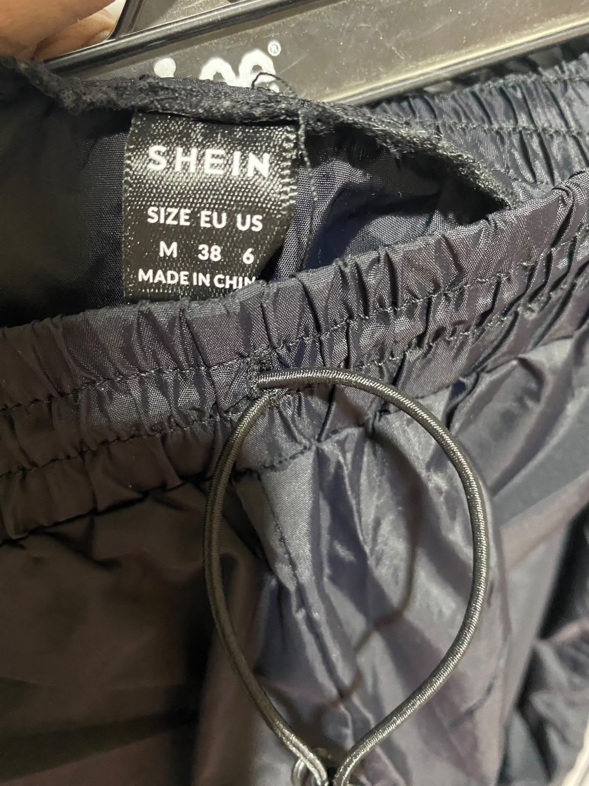 SHEIN |M| WAIST 26| B35| URBAN BLACK NYLON WINDBREAKER TRACK PANTS