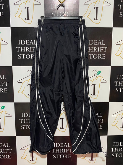 SHEIN |M| WAIST 26| B35| URBAN BLACK NYLON WINDBREAKER TRACK PANTS