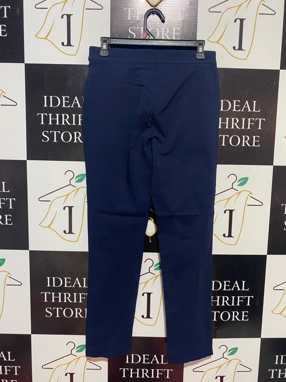 PREVIEW |M| WAIST 28| B35| PREVIEW ANKLE-LENGTH NAVY SLIM TROUSERS / CHIC HIGH-STREET STRETCH PANTS