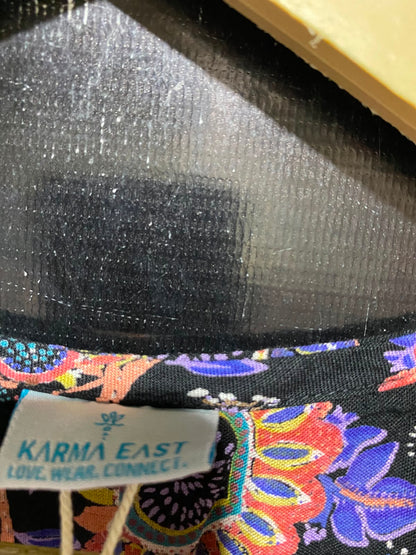 KARMA EAST |S| BUST 19| B35| ELEGANT FLORAL BOHEMIAN MAXI DRESS