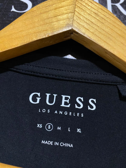 GUESS |S| BUST 15| B35| EMBELLISHED RHINESTONE TRIANGLE LOGO CASUAL T-SHIRT