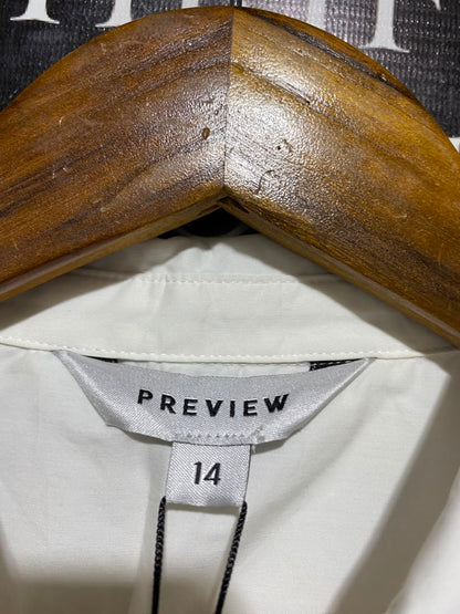 PREVIEW |L| BUST 20| B35| WOMEN'S CLASSIC WHITE LONG SLEEVE BUTTON-DOWN SHIRT