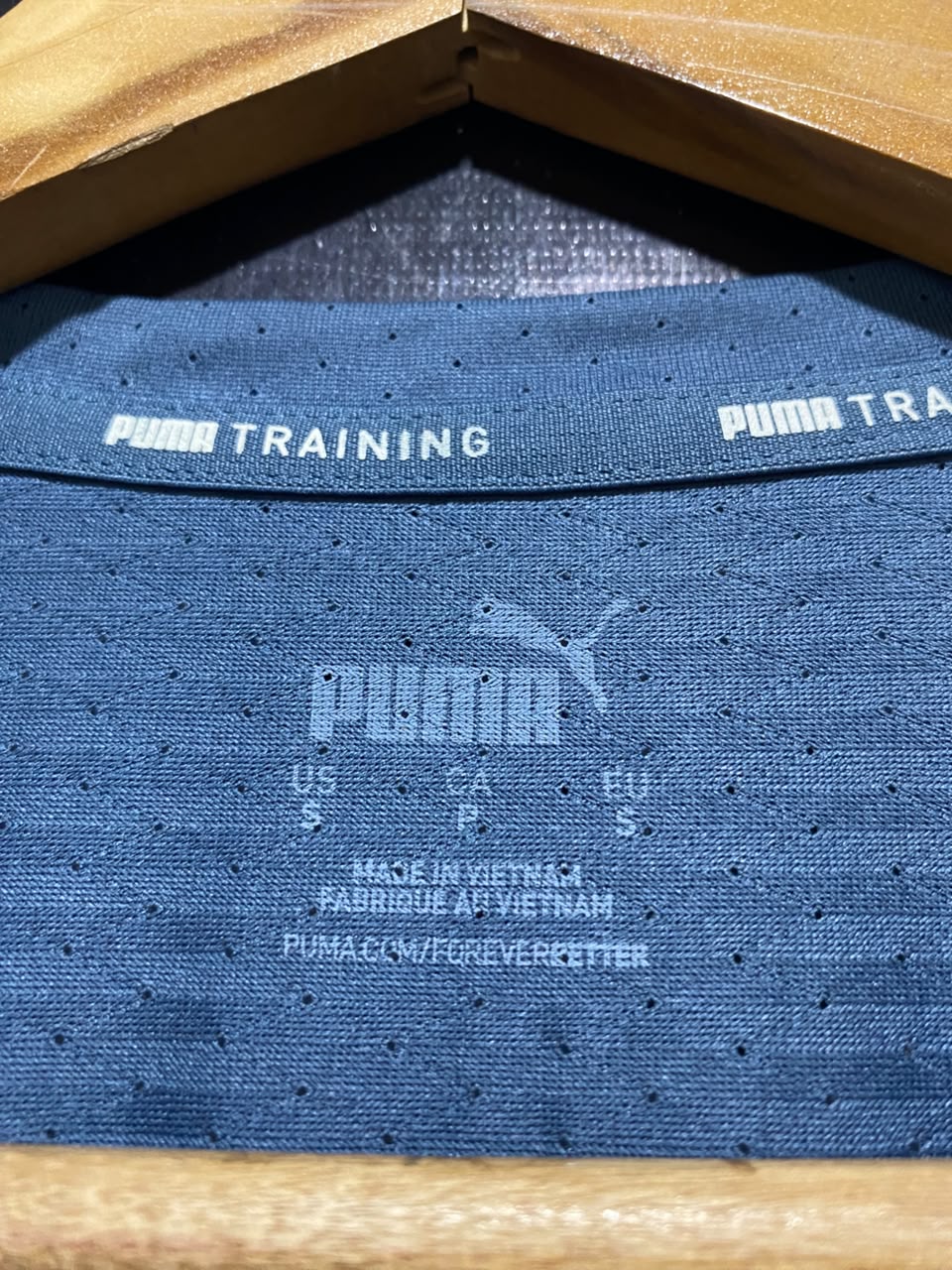 PUMA |S| BUST 17| B35| TRAINING MEN'S ATHLETIC SHORT SLEEVE BLUE ACTIVEWEAR T-SHIRT