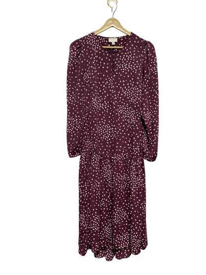 WITCHERY |M| BUST 17| B35| LUXURY BURGUNDY FLORAL MAXI DRESS