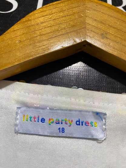 LITTLE PARTY DRESS |XL| BUST 24| B35| WOMEN'S MULTICOLOR SEQUIN OPEN-FRONT CARDIGAN SHROG / JACKET WITH ASYMMETRICAL HEM