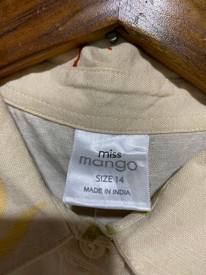 MISS MANGO |M| B35| WOMEN'S BEIGE SUN PRINT 2-PIECE CO-ORD SET