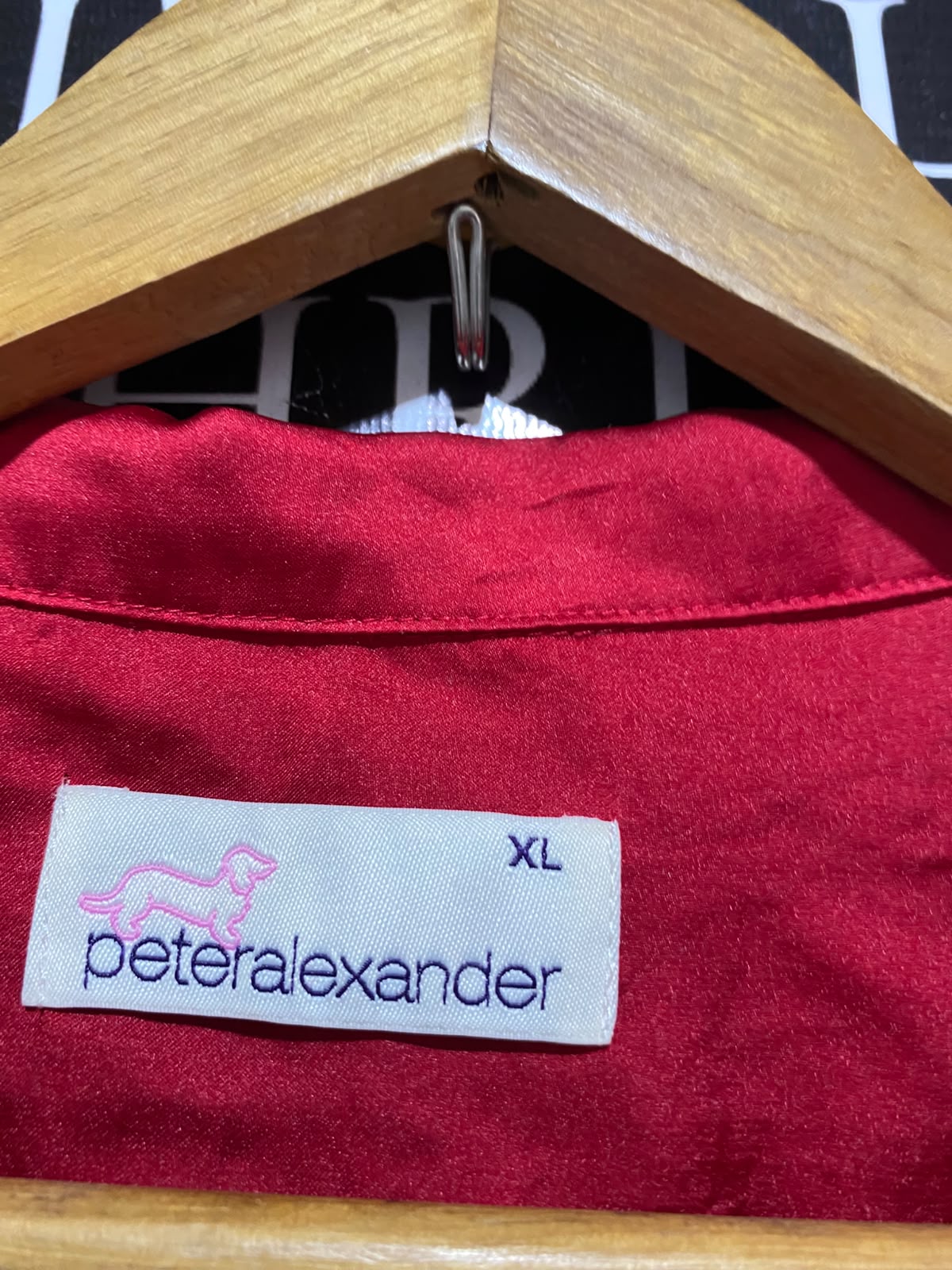 PETERALEXANDER |XL| B35| RED SATIN 2-PIECE SLEEPWEAR PYJAMA SET