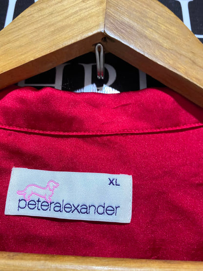PETERALEXANDER |XL| B35| RED SATIN 2-PIECE SLEEPWEAR PYJAMA SET