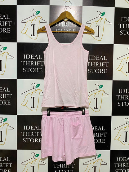 PETERALE XANDER |M| B35| LADIES PINK DACHSHUND SLEEPWEAR SET - TANK & SHORTS